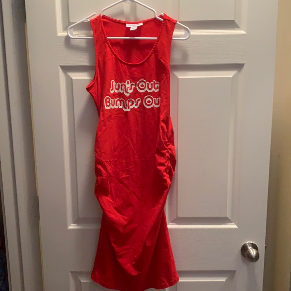 Form Fitting Summer Maternity Dress